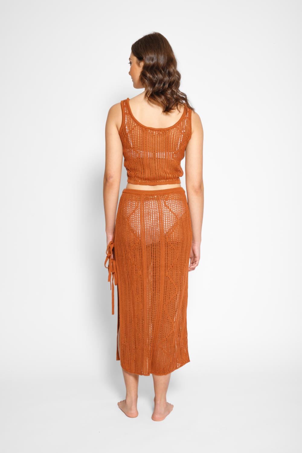 Santorini Skirt Set in Bronze