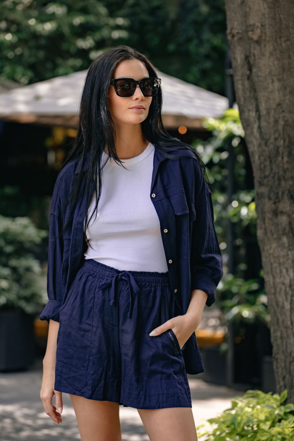 Capri Set in Navy